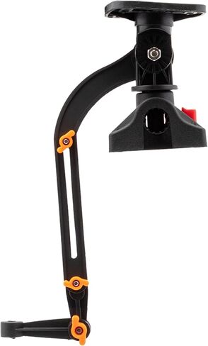 Extreme Max 3006.8669 Universal Fish Finder Head Unit & Transducer Arm Rod Holder Mount for SUPs & Kayaks, Black in Saudi Arabia