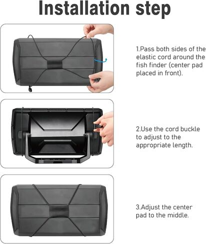 قطعتان من حزام غطاء الرسم البياني لصيد الأسماك، قم بتأمين غطاء الرسم البياني لصيد الأسماك الخاص بك مع بنجي مكتشف الأسماك - حزام قابل للتعديل للسفر in Kuwait