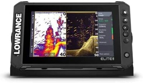 Lowrance Elite FS Fish Finder with Active Imaging 3-in-1 Transducer, Preloaded C-MAP Contour+ Charts and Protective Cover Bundle in Saudi Arabia