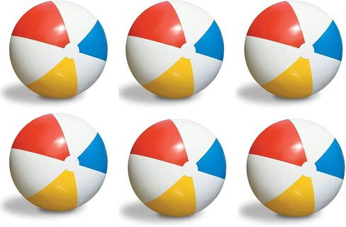 Swimline Inflatable 36" Classic Rainbow Beach Ball for Pool/Lake (6 Pack) in Saudi Arabia