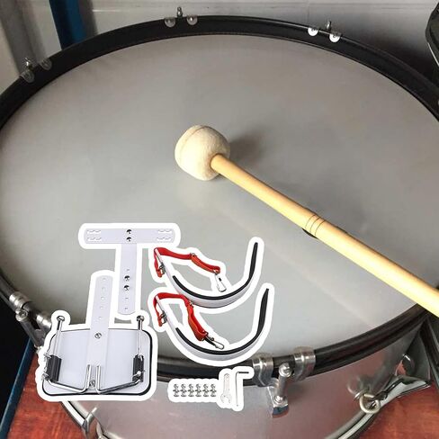 Yibuy Thicken Steel Percussion Instrument Accessory Marching Bass Drum & Shoulder Harness Carrier in Saudi Arabia