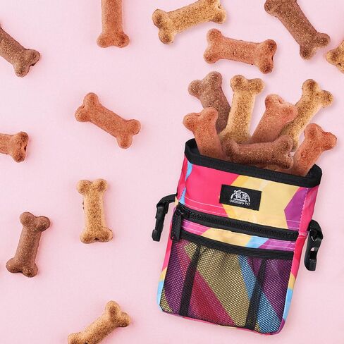 Dog Treat Pouch, Dog Training Treat Bags, for Treats, Toys, Built-in Poop Bag Dispenser, 3 Ways to Wear in Saudi Arabia