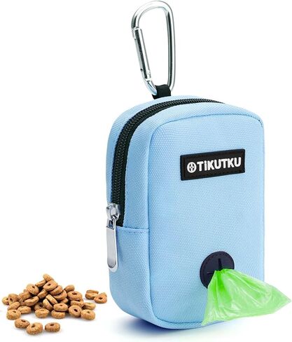 Dog Treat Pouch, Dog Training Treat Pouch, Puppy Training Pouch with Shoulder Strap Buckle, Portable Dog Treat Bag,Hand Free Treat Pouch, for Outdoor Dog Walking/Pet Dog Training (black) in Saudi Arabia