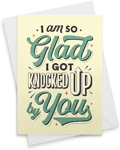 Funny Father's Day Card - First Father's Day - Father's Day Card for Husband - Expecting Father Card - Pregnancy Card - Knocked Up By You [00348] in Saudi Arabia