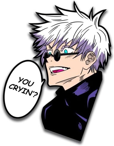 5.1 "غوجو مائي Peeker أنيمي ملصقات السيارات الكرتون كول ويندوز اغطية السيارات الجسم الأمتعة غطاء صندوق السيارة غطاء خزان الوقود الفينيل مقاوم للماء in Kuwait