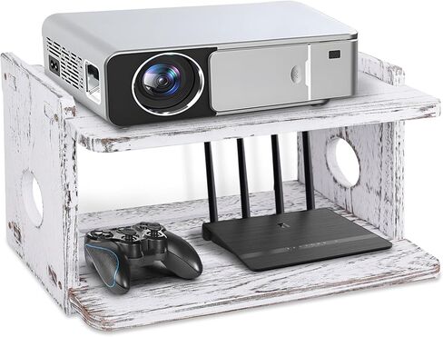 رف خشبي عائم لجهاز العرض، رف جهاز التوجيه PS3/PS4، حامل تثبيت على الحائط لجهاز بلاي ستيشن واي فاي، صندوق تخزين جهاز التوجيه، حامل جهاز عرض، جدار مثبت على الحائط لمشغلات Xbox DVD، وحدات تحكم الألعاب in Kuwait