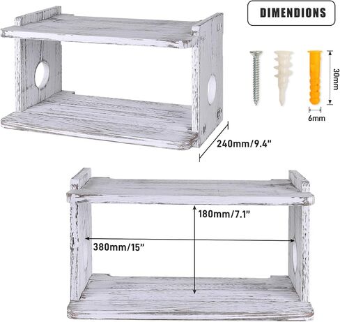 رف خشبي عائم لجهاز العرض، رف جهاز التوجيه PS3/PS4، حامل تثبيت على الحائط لجهاز بلاي ستيشن واي فاي، صندوق تخزين جهاز التوجيه، حامل جهاز عرض، جدار مثبت على الحائط لمشغلات Xbox DVD، وحدات تحكم الألعاب in Kuwait
