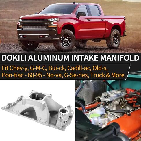 مشعب سحب طائرة واحدة من الألومنيوم من Dokili لـ 1957-1995 Ch.evy SBC 350 400 Cadi.llac Buic.k Pon.tiac Oldsmobile Fiat 3000-7500RPM كتلة صغيرة in Saudi Arabia