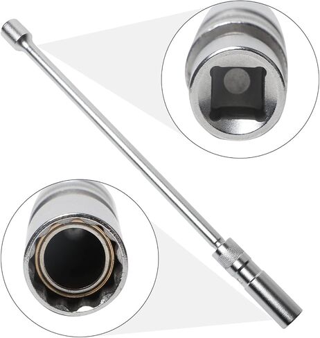 BELEY 14mm Spark Plug Socket 3/8" Drive with 12-inch Extension, Magnetic 12-Point Thin Wall Spark Plug Socket Compatible with BMW Nissan Benz ect. (Cr-V Steel) in Saudi Arabia