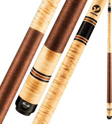 Viking B3026 2 Piece 58" Pool Cue Stick, Khaki Stain, 19oz, Made in The USA, Billiard Cue Stick, Bar or House Use for Men and Women in Saudi Arabia