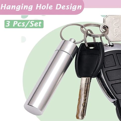 AKOAK 3 Pcs/Set 304 Stainless Steel Teeth Cleaning Tool Multi-Functional Portable Toothpick Storage Tube with Toothpick Holder, Ideal for Home Personal Oral Care（Silver） in Saudi Arabia