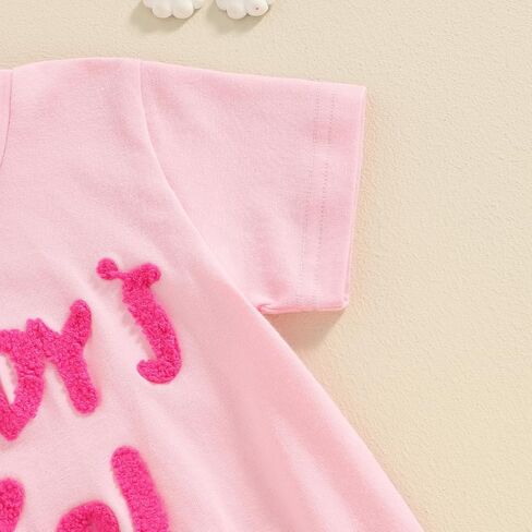 Newborn Infant Baby Boy Girl Summer Bubble Romper Round Neck Short Sleeve Jumpsuit Letter Embroidery Bodysuit in Saudi Arabia