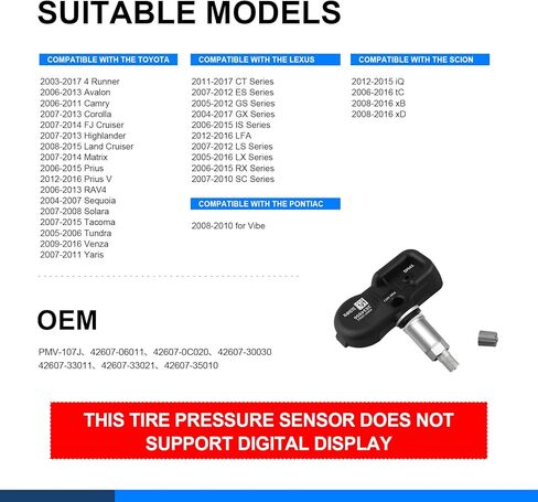 مستشعر Tpms 315 ميجا هرتز نظام مراقبة ضغط الإطارات متوافق مع تشيفي سيلفرادو جي إم سي كاديلاك بويك بونتياك ساتورن هامبر ساب يستبدل # 13581558، 13598771،13586335، 13598772 4 عبوات in Kuwait