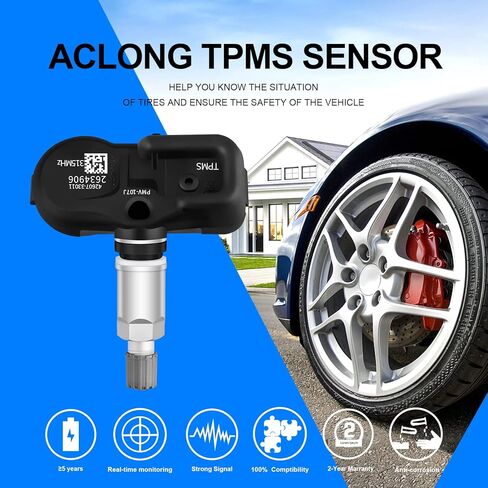 مستشعر Tpms 315 ميجا هرتز نظام مراقبة ضغط الإطارات متوافق مع تشيفي سيلفرادو جي إم سي كاديلاك بويك بونتياك ساتورن هامبر ساب يستبدل # 13581558، 13598771،13586335، 13598772 4 عبوات in Kuwait