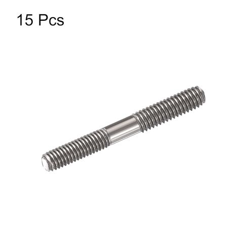 MECCANIXITY 12pcs Push Rod Connector Double End Threaded Rod 304 Stainless Steel Threaded Pull Rod for DIY RC Car, Boat, Car, Airplane, Helicopter Model&DIY Material, M8x60mm in Saudi Arabia