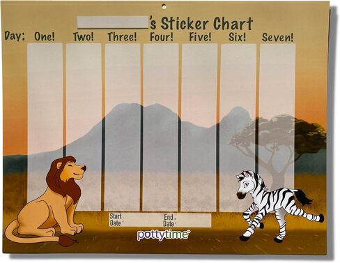 Meet Potty Watch The 1st Watch Made to Help Potty Train, Watch + Sticker Chart (Pond Sticker Chart, Orange) in Saudi Arabia