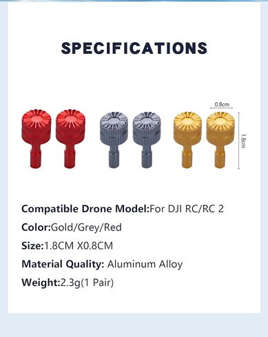 6 قطعة عصا التحكم عن بعد لـ DJI RC/RC 2 الإبهام الروك استبدال عصا التحكم لـ DJI Mini 3 Pro/Mini 4 Pro/Air 3 ملحقات in Kuwait