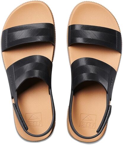 Reef Womens Sandals, Water Vista Higher, Black/Tan, 10 in Saudi Arabia