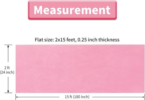 HOMBYS Extra Thick Pink Carpet Runner for Events, 2x15 Feet Not Slip Red Aisle Runway Rug for Party Wedding & Special Events Decorations in Saudi Arabia