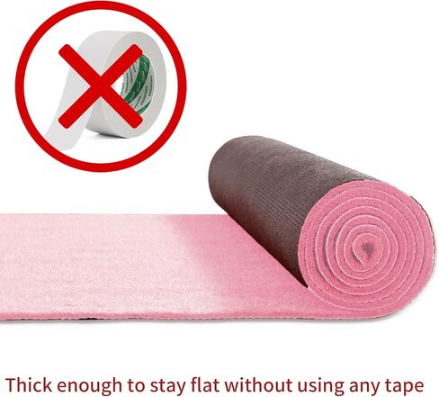 HOMBYS Extra Thick Pink Carpet Runner for Events, 2x15 Feet Not Slip Red Aisle Runway Rug for Party Wedding & Special Events Decorations in Saudi Arabia