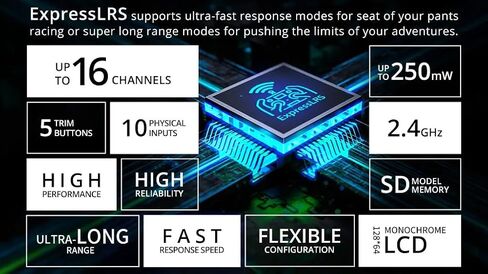 Radiomaster MT12 Surface Radio Controller with Receiver ExpressLRS 2.4G for RC Car Boat(ELRS ER3C-I FCC) in Saudi Arabia