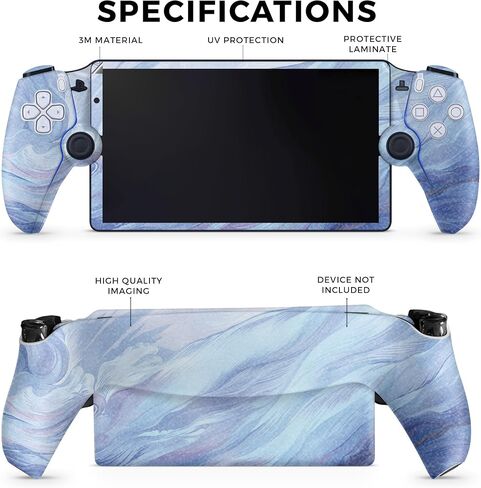 Carbon Fiber Gaming Skin Compatible with PS5 Portal Remote Player - Birth of Venus - Premium 3M Vinyl Protective Wrap Decal Cover - Easy to Apply | Crafted in The USA by MightySkins in Saudi Arabia