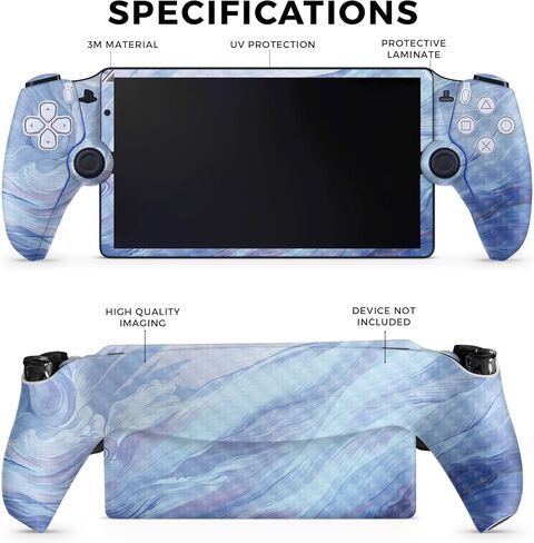 Carbon Fiber Gaming Skin Compatible with PS5 Portal Remote Player - Birth of Venus - Premium 3M Vinyl Protective Wrap Decal Cover - Easy to Apply | Crafted in The USA by MightySkins in Saudi Arabia