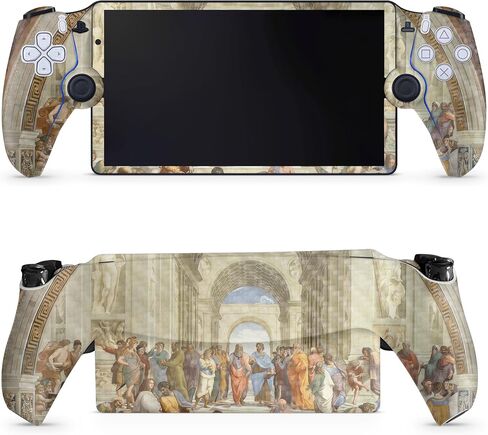 Carbon Fiber Gaming Skin Compatible with PS5 Portal Remote Player - Birth of Venus - Premium 3M Vinyl Protective Wrap Decal Cover - Easy to Apply | Crafted in The USA by MightySkins in Saudi Arabia