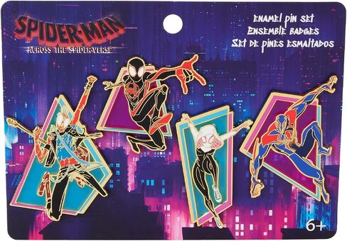 Loungefly Marvel Spiderverse 4pc Pin Set in Saudi Arabia