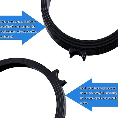 حلقة ارتداء عالية الأداء، حلقة ارتداء بديلة لـ Seadoo SPARK ACE 900 TRIXX، نماذج حلقات بلاستيكية سوداء 267000813 267000883 267000925 (أسود) in Kuwait