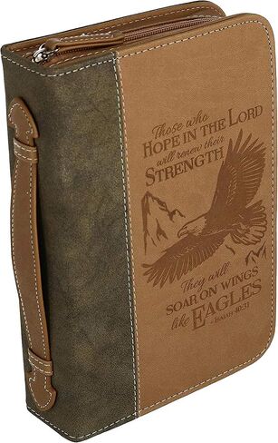 "Divinity Boutique Bible Business Report Cover (25672) | Large Fits Bibles up to 9" X 6.25" X 1.25", Brown in Kuwait