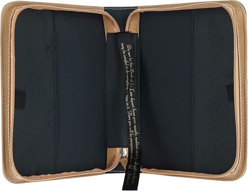 "Divinity Boutique Bible Business Report Cover (25672) | Large Fits Bibles up to 9" X 6.25" X 1.25", Brown in Kuwait