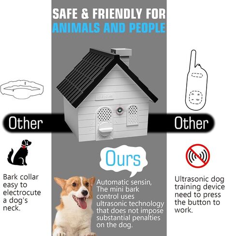 Bark Box, Dog Barking Control Device, Anti-Barking Device, Dog Bark Deterrent Devices,55 Ft. Ultrasonic Dog Barking Deterrent Indoor Outdoor, Suitable for Small Medium Large Dogs in Saudi Arabia