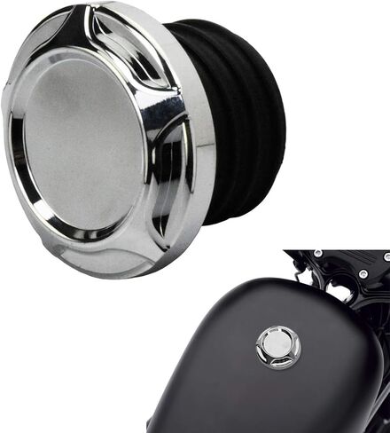 HDBUBALUS Motorcycle CNC Aluminum Fuel Gas Tank Decorative Vented Oil Cap Fit for Harley Touring Road King Softail Dyna Sportster XL 1200 883 in Saudi Arabia