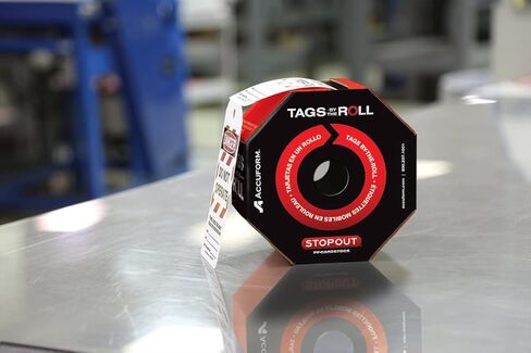 Accuform 100 علامة قفل By-The-Roll، خطر لا يعمل، علامات متوافقة مع OSHA مصنوعة في الولايات المتحدة، بطاقات PF مقاومة للتمزق والماء، 6.25 بوصة × 3 بوصة، TAR404 in Kuwait