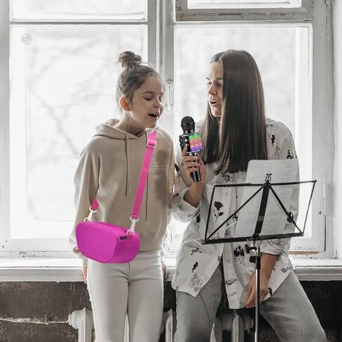 Beautyflier Kids Karaoke Bluetooth Microphone Bag Case Compatible with Bluefire/for BONAOK/for OVELLIC/for Creattop Wireless Karaoke Microphone Holder Storage Fits for Mic Handheld Speaker (Blue) in Saudi Arabia