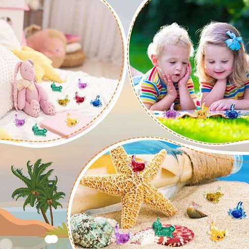 96 Pcs Mini Axolotl Resin Glitter Axolotl Resin Figurine Mini Axolotl Figures Cute Miniature Axolotl Ornament for DIY Craft Garden Aquarium Dollhouse Potted Plants Decoration in Saudi Arabia