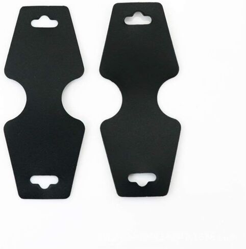 200pcs Blank Black PP Jewelry Necklace Bracelet Display Hanging Cards Price Tags Jewelry Accessory Display (200) in Saudi Arabia