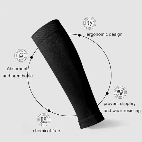 Optimized Soccer Shin Guard Sleeves - Black, Secure Fit for Maximum Protection, Comes in a 2-Pack in Saudi Arabia