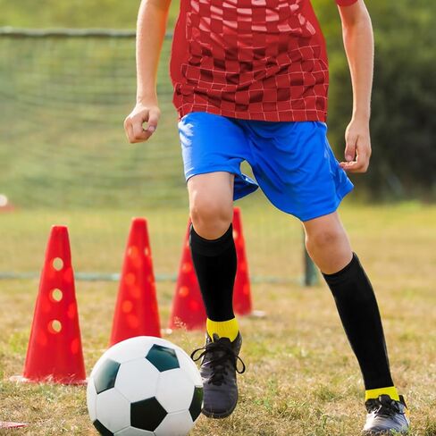 Optimized Soccer Shin Guard Sleeves - Black, Secure Fit for Maximum Protection, Comes in a 2-Pack in Saudi Arabia