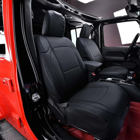 أغطية مقاعد مخصصة مناسبة لسيارة جيب رانجلر 4 أبواب صحارى روبيكون ويليز ويليز سبورت سبورت إس فريدوم تريم 2018 2019 2020 2021 2022 2023 2024 أغطية مقاعد من الجلد الصناعي in Kuwait