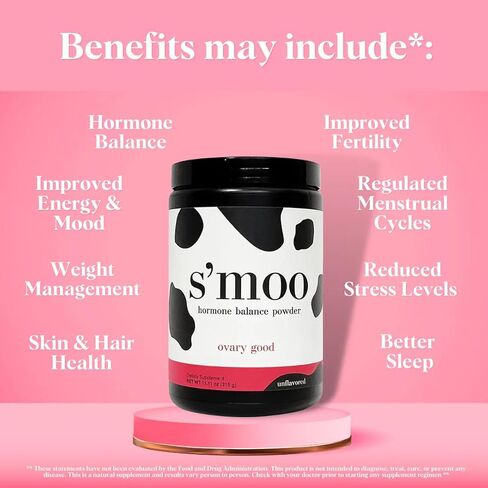 S’moo Ovary Good - Unflavored | Inositol Blend for PCOS, Hormone Balance & Fertility | Regulate Cycle, Improve Energy Levels, Ovarian Function, Hormonal Acne & More (30 Servings) in Saudi Arabia