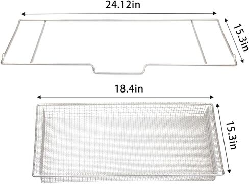 سلة قلي الهواء، صينية فرن مقلاة هوائية مقاس 24 بوصة، رفوف سلة القلي المتوافقة مع الفرن CGEH/FGEH/FGGH in Kuwait
