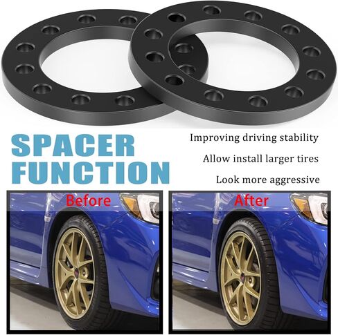 6x5.5 6x139.7 6x135 Universal Wheel Spacers 1/4" (6mm), 4PCS Forged Wheel Adapters for Chevy Silverado Suburban Tahoe/ GMC Sierra Savana Yukon/ Ford F150 Expedition/ Toyota Tacoma 4Runner FJ Cruiser in Saudi Arabia