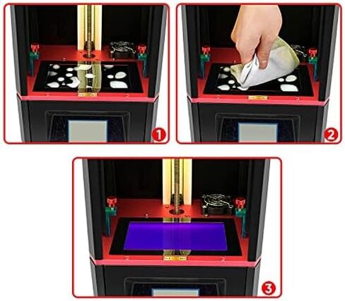 Sovol 3D 2 Pack Stick On Gasket، واقي شاشة لطابعات الراتنج ثلاثية الأبعاد مقاس 5.5 بوصة و6.1 بوصة، حماية عالمية من انسكاب الراتنج، يناسب سلسلة مارس ANYCUBIC Photon QIDI Tech 5.5s - مقاوم للراتنج in Kuwait
