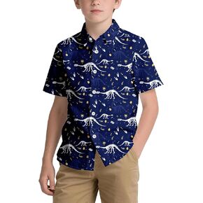 Boys Hawaiian Shirt Kids Hawaiian Shirt Boys Girl Button Down Shirt Short Sleeve Hawaiian Shirts for Boys in Kuwait