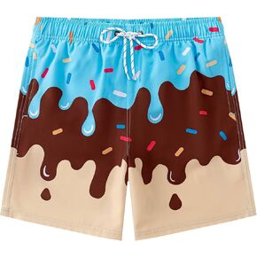 Aueyan Boys Swim Trunks Funny Bathing Suit,Big Boy Graphic Swimwear Size 7-16 in Kuwait