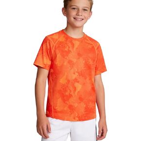 Boys Active T-Shirt Soft Quick Dry Athletic Performance Tee Youth Moisture Wicking Top School Sports Gym Soccer in Kuwait
