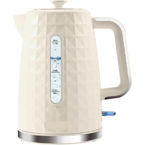 1.7L Electric Kettle, Fast Boiling 1200W Hot Water Boiler, 360° Cordless Design,Electric Tea Kettle for Boiling Water Auto Shut Off Boil Dry Protection，Electric Water Kettle for Coffee Tea,Beige in Kuwait
