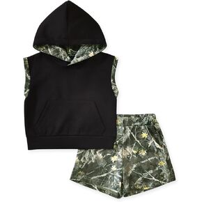 Camo Sleeveless Shorts Set for Toddler Boys 2-5T Summer Outfit in Saudi Arabia
